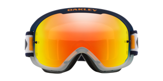 Oakley O Frame 2.0 Pro MTB Troy Lee Designs Orange Blocks Goggles With Fire Iridium Lens