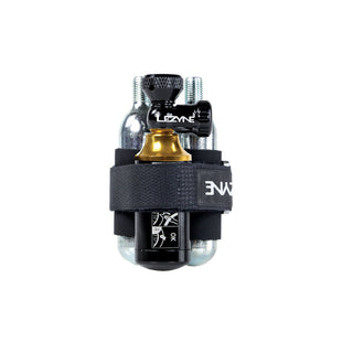 Lezyne Tubeless CO2 Blaster w/ Cartridges- Black/Gold