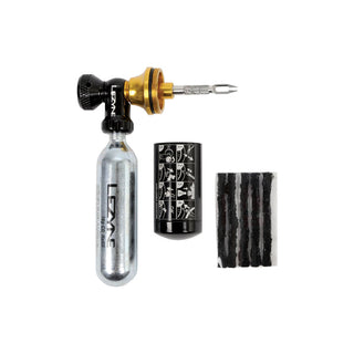 Lezyne Tubeless CO2 Blaster w/ Cartridges- Black/Gold