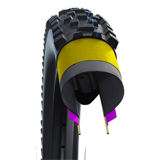 Schwalbe Nobby Nic HS602 27.5 x 2.25" Super Ground, Addix SpeedGrip Evolution Line TL Easy