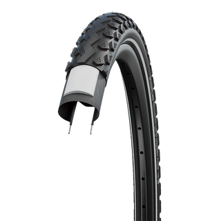 Schwalbe LandCruiser Plus 29 x 1.75" Puncture Guard Reflective sidewall  E-25 Green Compound