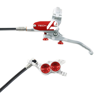 Hope Tech4 E4 Brake Rear Black Cable - Silver/Red