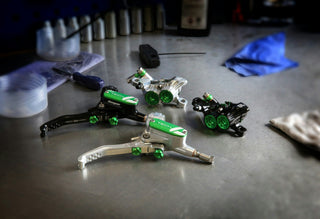 Hope Tech4 V4 Brake Front Black Cable - Black/Green