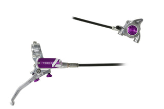 Hope Tech 4 X2 FM Brake Front Black Cable - Silver/Purple