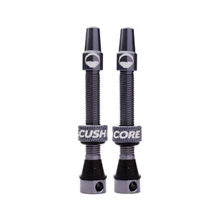 CushCore Tubeless Valves (pair) Titanium - 55mm