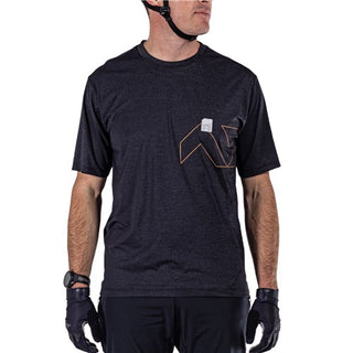 Leatt  Mountain Bike Trail 1.0 X-Flow Jersey - Black