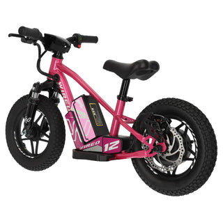 Wired 12 Inch MKII Electric Balance Bike - Hot Pink
