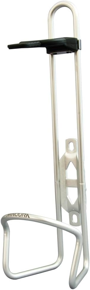 Minoura Pet Bottle Holder Anodized Finish 500ML - Silver