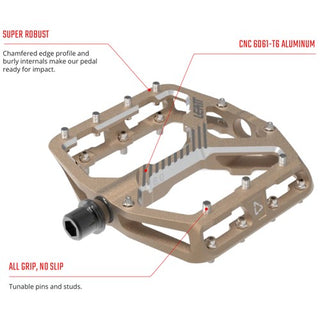 Leatt All Mtn 6.0 Flat Narrow 100mm Frost Pedal - Bronze
