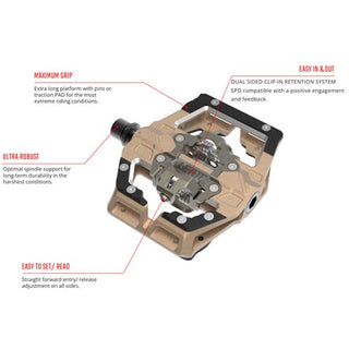Leatt Gravity 6.0 Clip-In 110x88mm Pedal - Silver