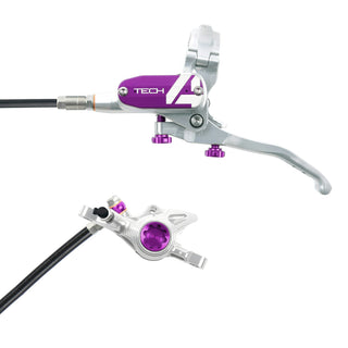 Hope Tech4 X2 Brake Rear Black Cable - Silver/Purple