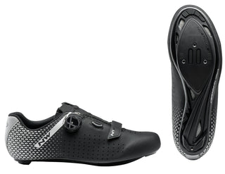 Northwave Core Plus 2 Wide Shoes - Black/Silver