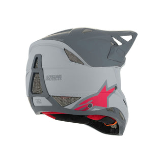 Alpinestars Missile Tech Racer Helmet - Light Grey/Dark Grey