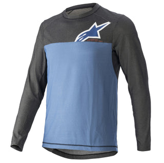 Alpinestars Alps 8 V2 Long Sleeve Jersey - Mid Blue Black Coral