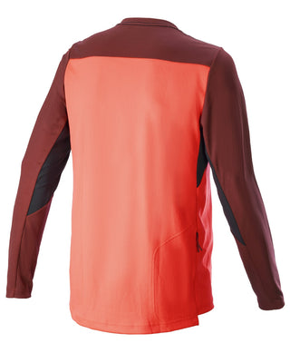 Alpinestars Drop 6 V2 Long Sleeve Jersey - Coral Fluo Black