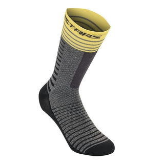 Alpinestars Drop 19 Socks - Grey/Yellow