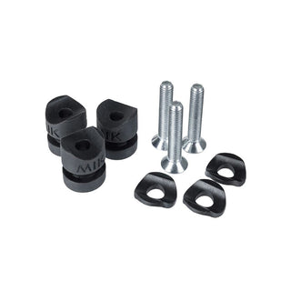 Basil Side Studs Set 3Pcs - Black