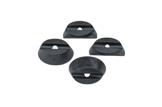Basil Rubber Ring Buddy Space Frame 4Pcs - Black