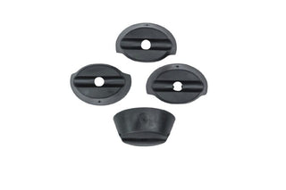 Basil Rubber Ring Buddy Space Frame 4Pcs - Black