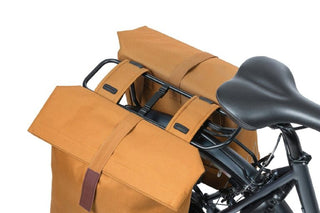 Basil City Double Bag 28-32L - Camel Brown