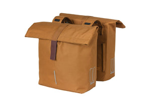 Basil City Double Bag 28-32L - Camel Brown