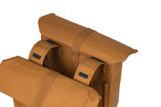 Basil City Double Bag 28-32L - Camel Brown