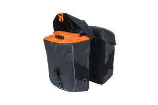Basil Miles Tarpaulin Double Bag 34L - Black Orange