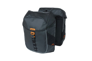 Basil Miles Tarpaulin Double Bag 34L - Black Orange