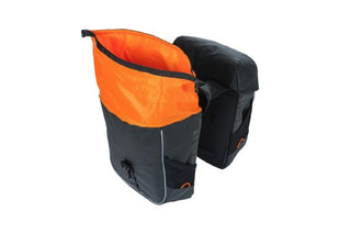 Basil Miles Tarpaulin Double Bag 34L - Black Orange