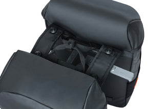 Basil Miles Tarpaulin Double Bag Mik 34L - Black/Orange