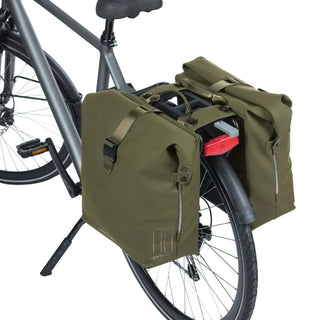 Basil Soho Bicycle Double Bag Nordlicht Mik 41L - Moss Green