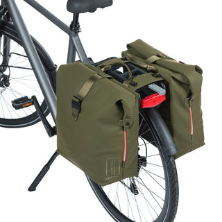 Basil Soho Bicycle Double Bag Nordlicht Mik 41L - Moss Green