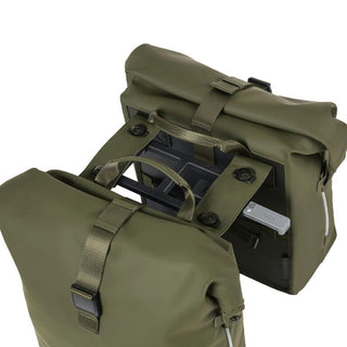 Basil Soho Bicycle Double Bag Nordlicht Mik 41L - Moss Green