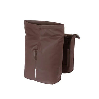 Basil City Bicycle Double Pannier Bag 28-32L - Roasted Brown