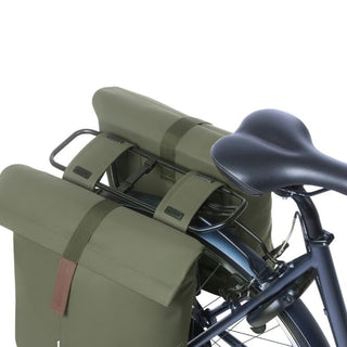 Basil City Double Pannier Bag 28-32L - Moss Green