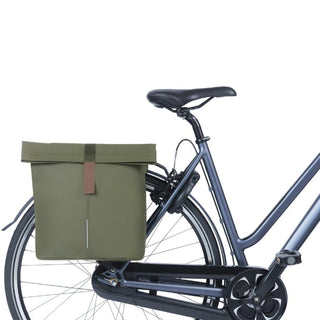 Basil City Double Pannier Bag 28-32L - Moss Green