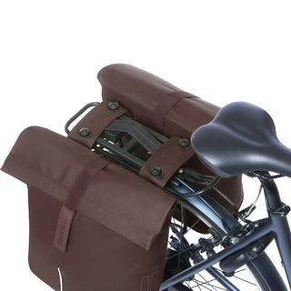 Basil City Double Pannier Bag Mik 28-32L - Roasted Brown