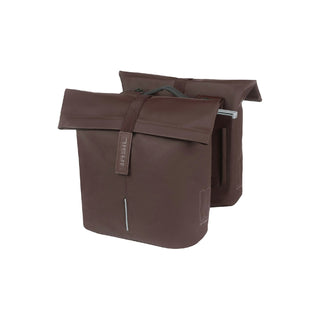 Basil City Double Pannier Bag Mik 28-32L - Roasted Brown