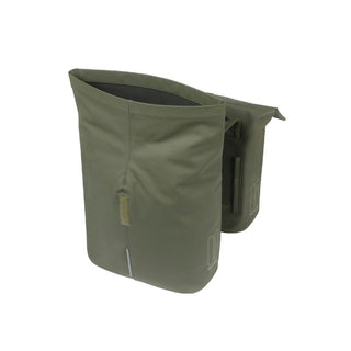 Basil City Double Double Pannier Bag Mik 32L - Moss Green