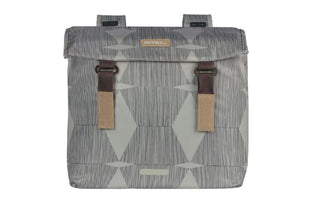 Basil Elegance Double Pannier Bag 40-49L - Chateau Taupe
