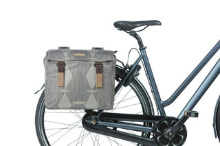 Basil Elegance Double Pannier Bag 40-49L - Chateau Taupe