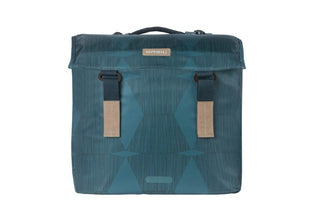 Basil Elegance Double Pannier Bag Mik 40-49L - Estate Blue