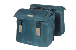 Basil Elegance Double Pannier Bag Mik 40-49L - Estate Blue