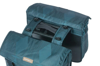 Basil Elegance Double Pannier Bag Mik 40-49L - Estate Blue