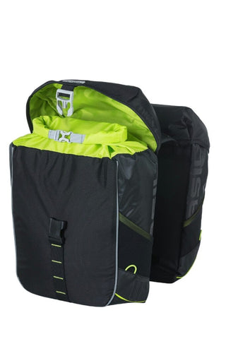 Basil Miles Double Bag 34L - Black Lime