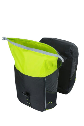 Basil Miles Double Bag 34L - Black Lime
