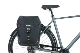 Basil Miles Double Bag Mik 34L - Black Lime