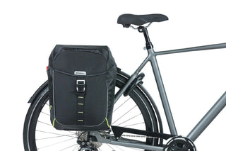 Basil Miles Double Bag 34L - Black Lime