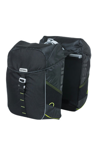 Basil Miles Double Bag Mik 34L - Black Lime