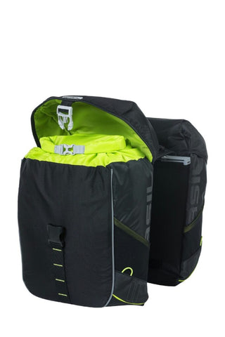 Basil Miles Double Bag Mik 34L - Black Lime